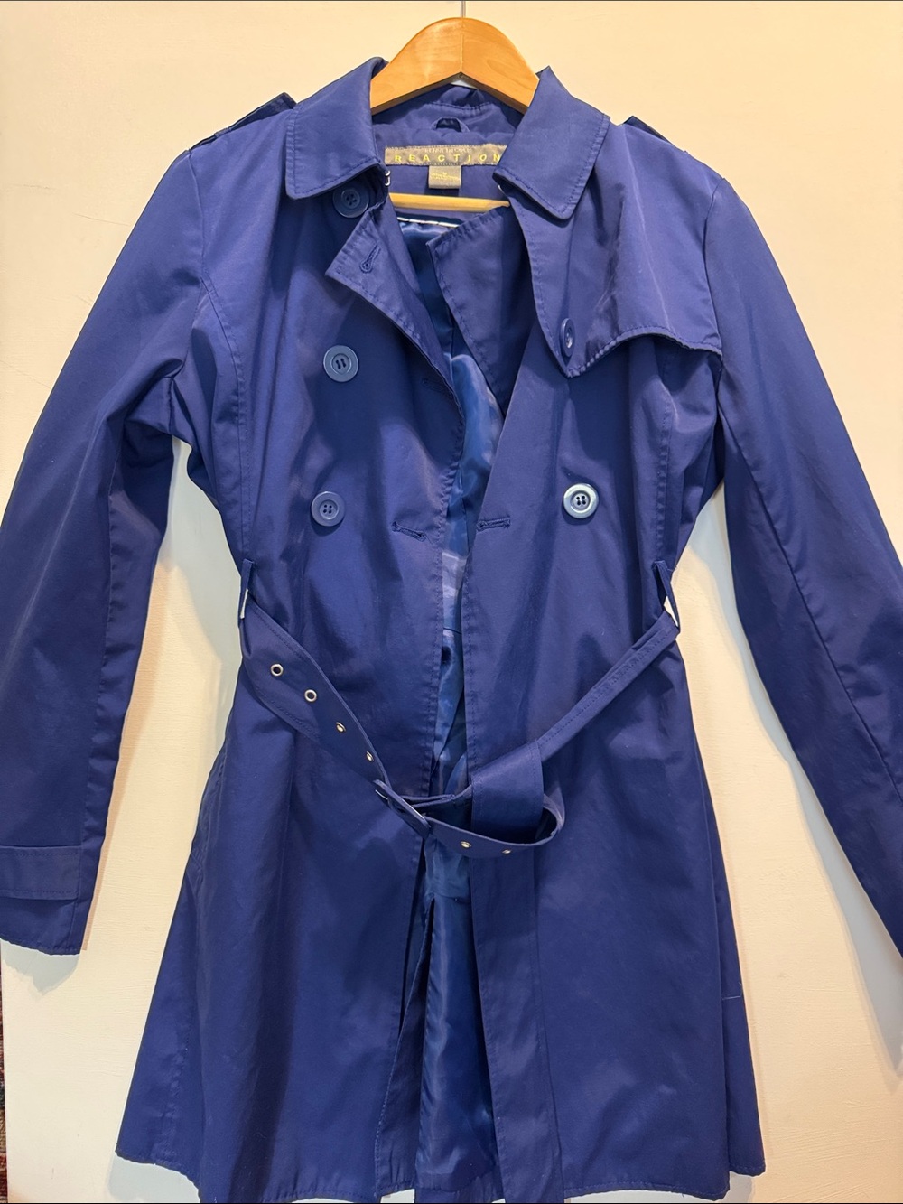 Classic Women's Trench Coat - Blue